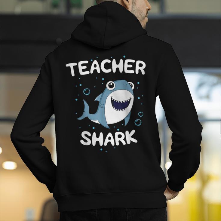 Teacher Shark Teaching Back To School Kindergarten Men's Hoodie Back Print, funny gift Teacher Shark Teaching Back To School Kindergarten Men's Hoodie Back Print, funny gift