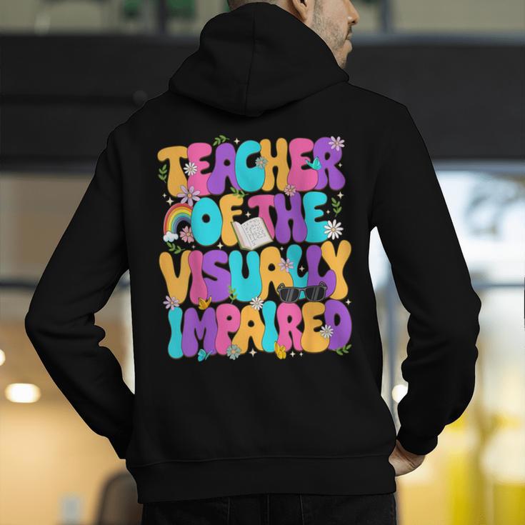 Teacher Of The Visually Impaired Blindness Awareness Men's Hoodie Back Print, funny gift Teacher Of The Visually Impaired Blindness Awareness Men's Hoodie Back Print, funny gift