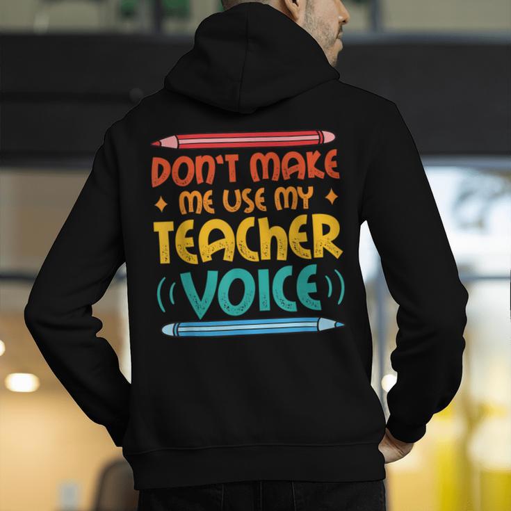 Teacher Voice Teacherlife Primary School Teacher Men's Hoodie Back Print, funny gift Teacher Voice Teacherlife Primary School Teacher Men's Hoodie Back Print, funny gift