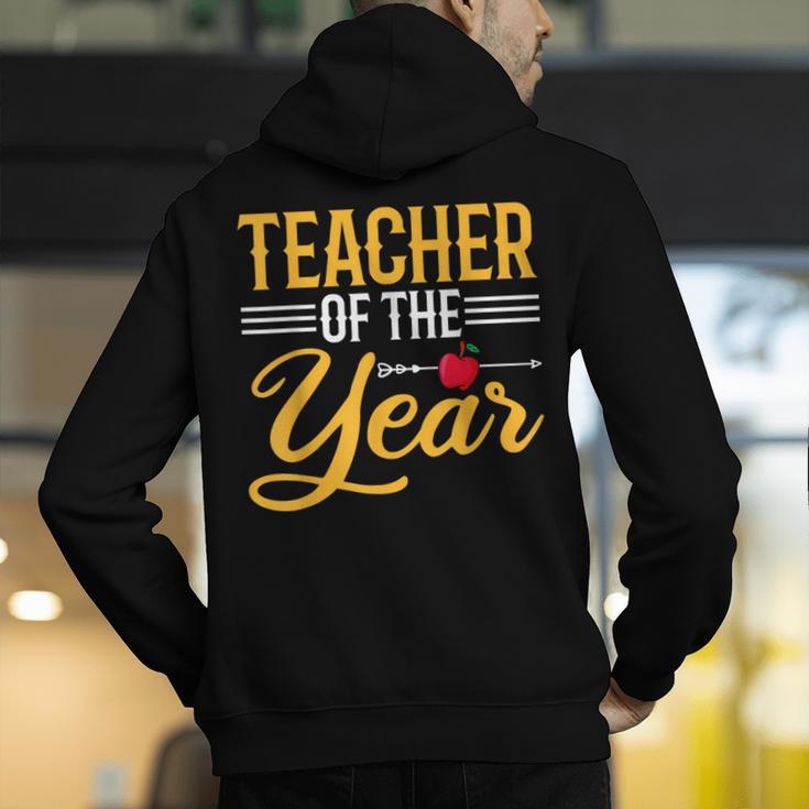 Teacher Of The Year Men Women Teachers Men's Hoodie Back Print, funny gift Teacher Of The Year Men Women Teachers Men's Hoodie Back Print, funny gift