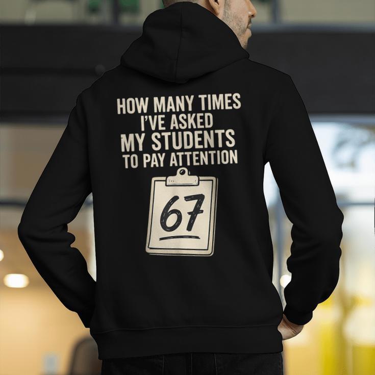 Teachers 67 Meme Men's Hoodie Back Print, funny gift Teachers 67 Meme Men's Hoodie Back Print, funny gift