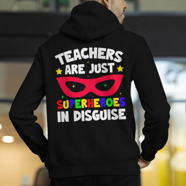 Teachers Are Just Superheroes In Disguise School Men's Hoodie Back Print, funny gift Teachers Are Just Superheroes In Disguise School Men's Hoodie Back Print, funny gift