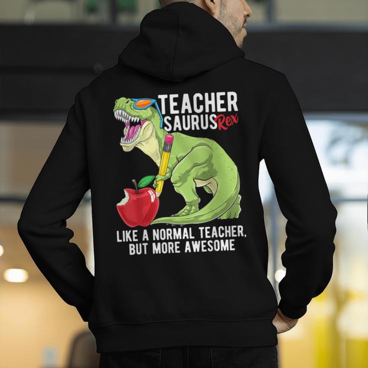Teachersaurus Rex Dinosaur Like A Normal Teacher Saurus Men's Hoodie Back Print, funny gift Teachersaurus Rex Dinosaur Like A Normal Teacher Saurus Men's Hoodie Back Print, funny gift