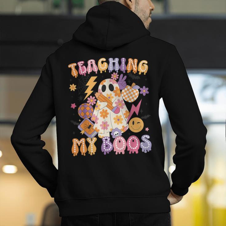 Teaching My Boos Ghost Halloween Costumes Teacher Men Women Men's Hoodie Back Print, funny gift Teaching My Boos Ghost Halloween Costumes Teacher Men Women Men's Hoodie Back Print, funny gift