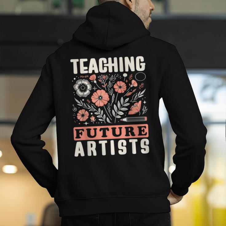 Teaching Future Artists For Art Teachers And Lovers For Men Women Girls Kids Men's Hoodie Back Print, funny gift