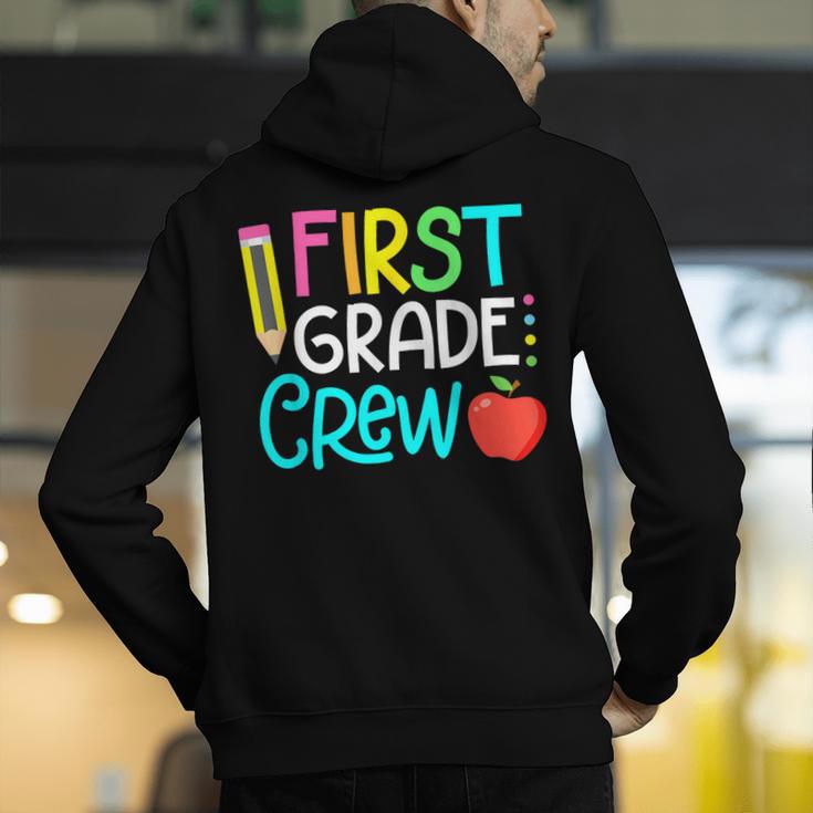 Team 1st Grade Crew Back To School 1st Grade Teacher Kids Men's Hoodie Back Print, funny gift Team 1st Grade Crew Back To School 1st Grade Teacher Kids Men's Hoodie Back Print, funny gift