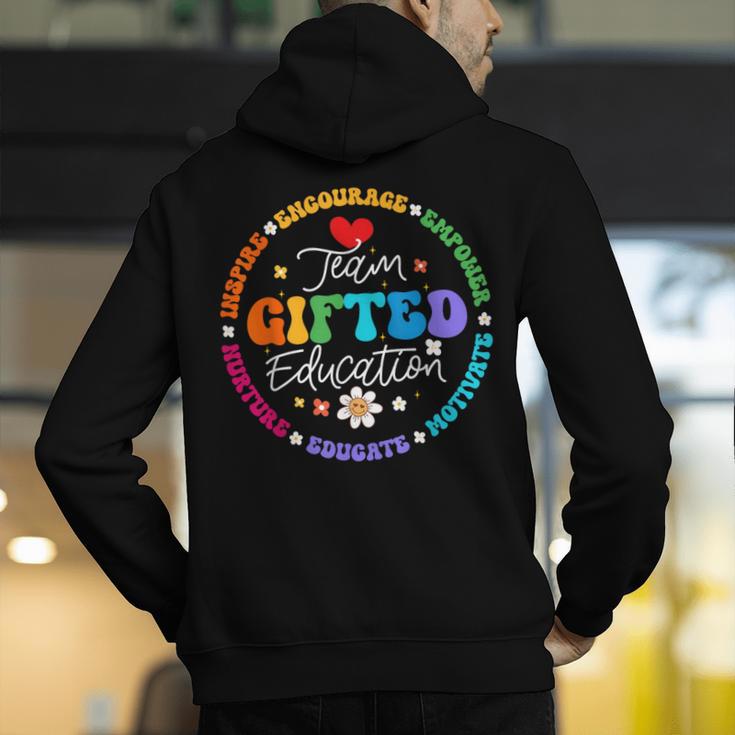 Team Ed Education Teacher Appreciation Back To School Men's Hoodie Back Print, funny gift Team Ed Education Teacher Appreciation Back To School Men's Hoodie Back Print, funny gift