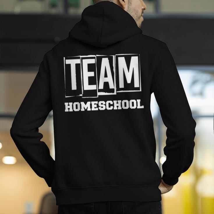 Team Homeschool Homeschooler Homeschooling Teacher Mom Kids Men's Hoodie Back Print, funny gift Team Homeschool Homeschooler Homeschooling Teacher Mom Kids Men's Hoodie Back Print, funny gift