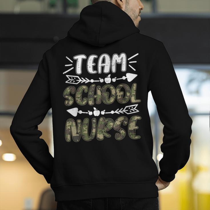 Team School Nurse Camo Teacher Student Back To School For Men Women Men's Hoodie Back Print, funny gift Team School Nurse Camo Teacher Student Back To School For Men Women Men's Hoodie Back Print, funny gift