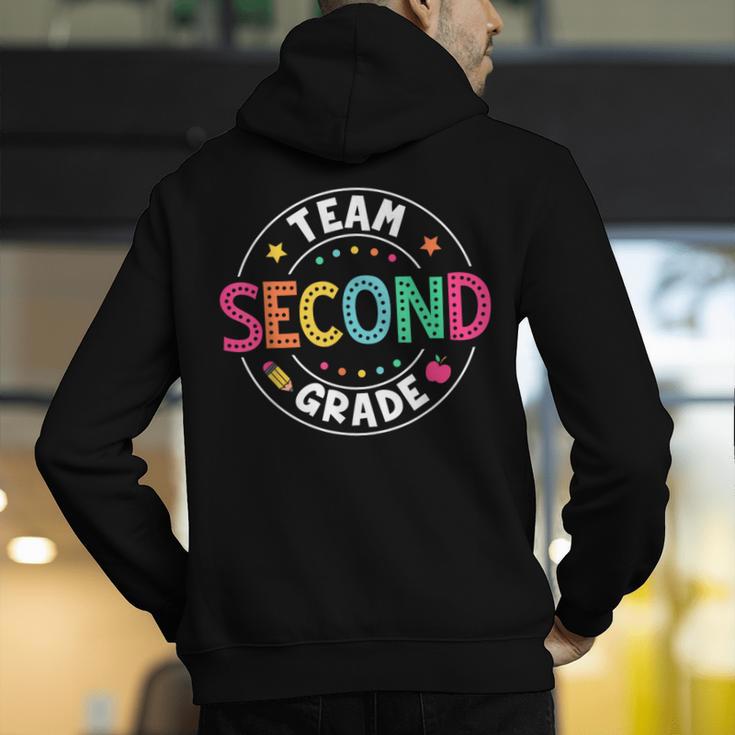 Team Second Grade Teacher Back To School 2nd Grade Squad Men's Hoodie Back Print, 2nd Grade Teacher Hoodies, funny gift Team Second Grade Teacher Back To School 2nd Grade Squad Men's Hoodie Back Print, 2nd Grade Teacher Hoodies, funny gift