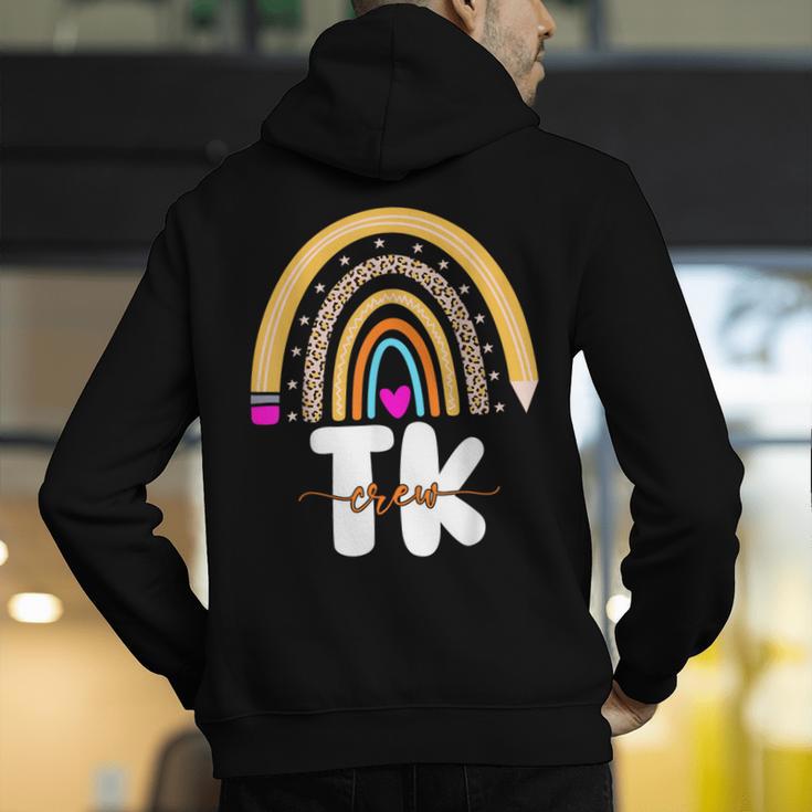 Team TK Transitional Kindergaten TK Crew Squad Teacher Kids Men's Hoodie Back Print, funny gift