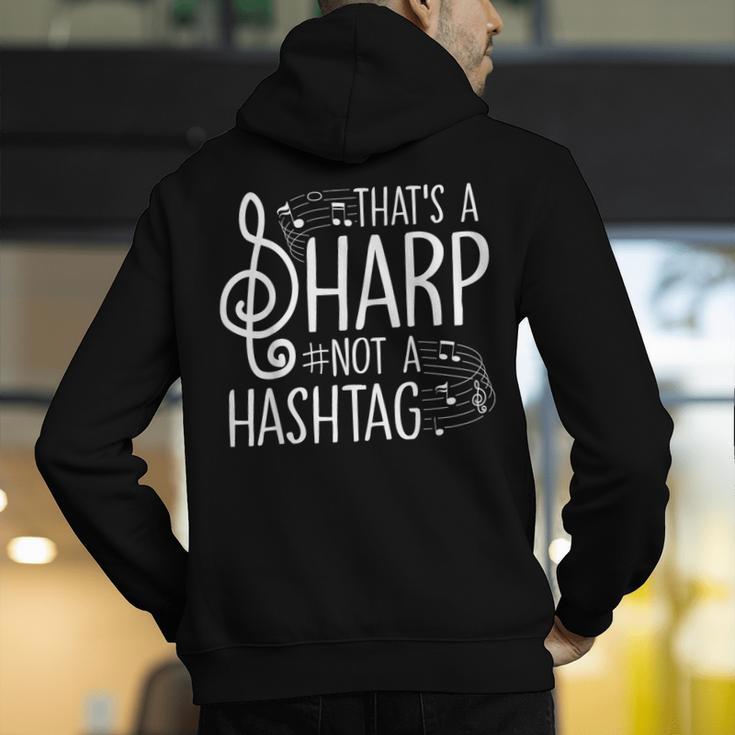 That's a Sharp Not a Hashtag Music Teacher Musicians Men's Hoodie Back Print, funny gift That's a Sharp Not a Hashtag Music Teacher Musicians Men's Hoodie Back Print, funny gift