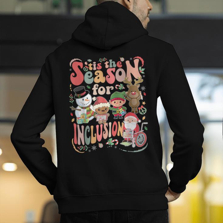 Tis The Season For Inclusion Christmas Sped Teacher Men's Hoodie Back Print, funny gift Tis The Season For Inclusion Christmas Sped Teacher Men's Hoodie Back Print, funny gift