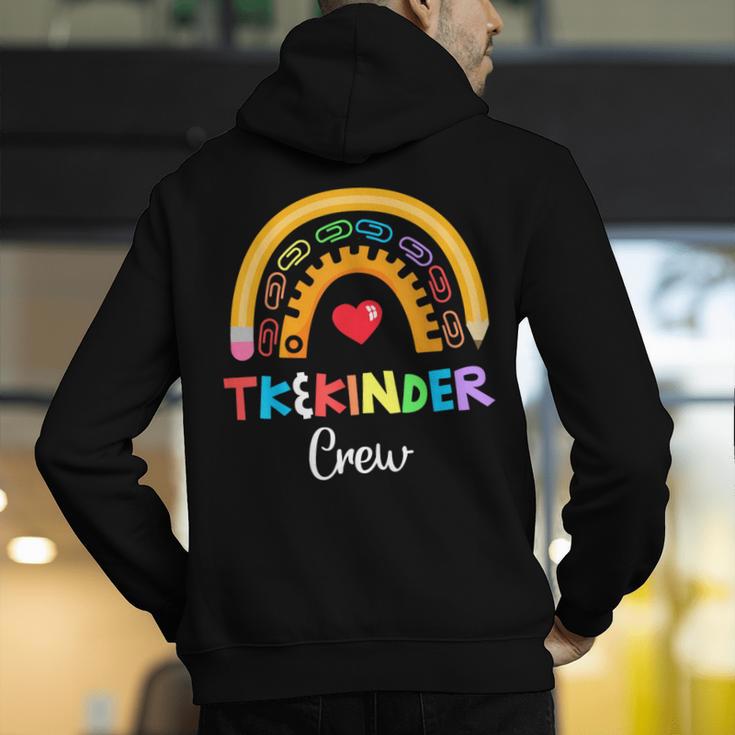 TK And Kinder Crew TK Teacher Transitional Kindergarten PreK Men's Hoodie Back Print, funny gift