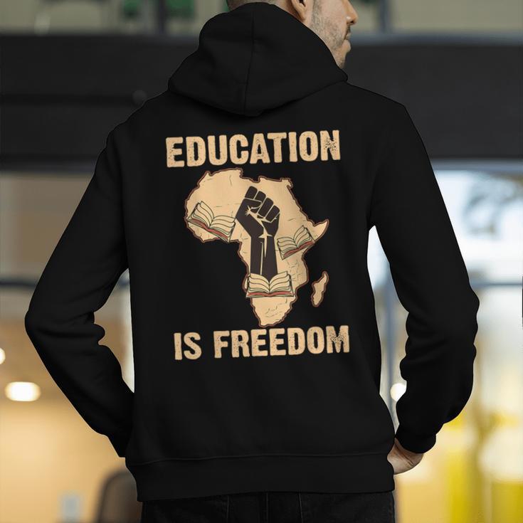 History Education Is Freedom African Map Black Teacher Men's Hoodie Back Print, History Teacher Hoodies, funny gift History Education Is Freedom African Map Black Teacher Men's Hoodie Back Print, History Teacher Hoodies, funny gift