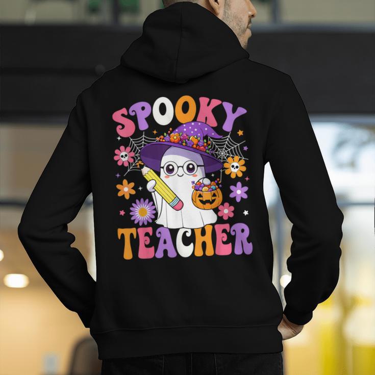Trick Or Teach Spooky Teacher Ghost Halloween Teacher Men's Hoodie Back Print, funny gift Trick Or Teach Spooky Teacher Ghost Halloween Teacher Men's Hoodie Back Print, funny gift