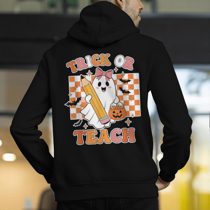 Vintage Teacher Shirt Women Trick Or Teach Halloween Men's Hoodie Back Print, funny gift Vintage Teacher Shirt Women Trick Or Teach Halloween Men's Hoodie Back Print, funny gift