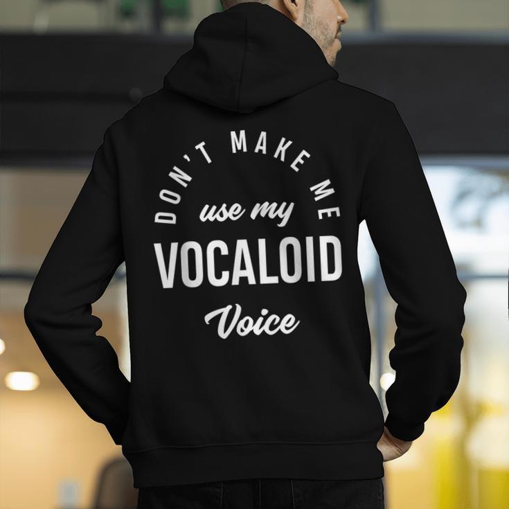 Vocaloid Voice Vocal Music Teacher Singer Singing Men's Hoodie Back Print, funny gift Vocaloid Voice Vocal Music Teacher Singer Singing Men's Hoodie Back Print, funny gift