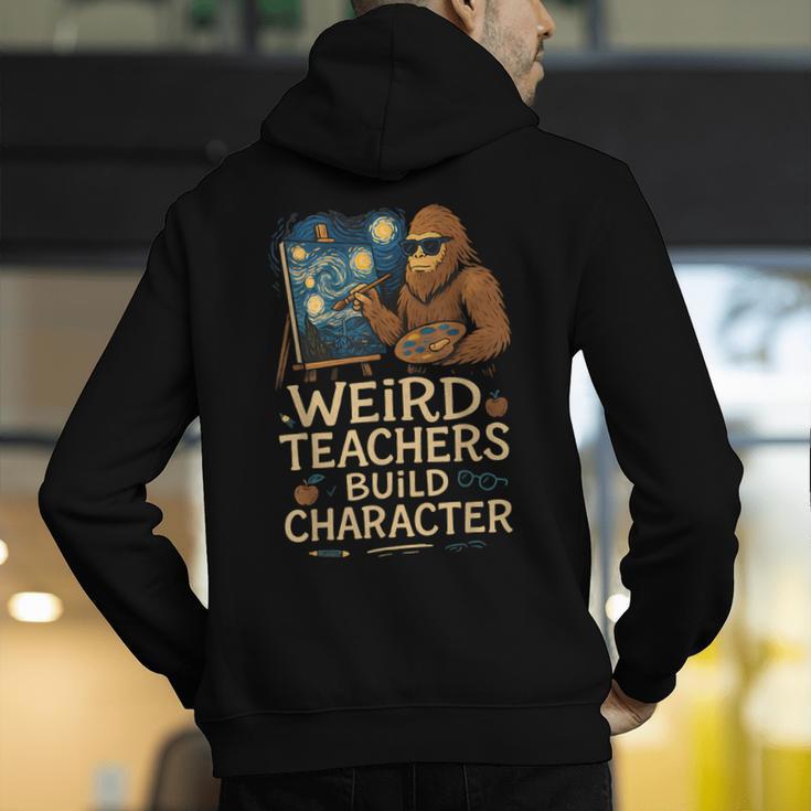 Weird Teachers Build Character Van Bigfoot Art Men's Hoodie Back Print, funny gift Weird Teachers Build Character Van Bigfoot Art Men's Hoodie Back Print, funny gift