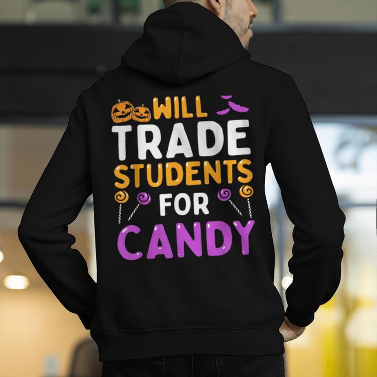 Will Trade Students For Candy Cute Halloween Costume Teacher For Men Women Kids Men's Hoodie Back Print, funny gift Will Trade Students For Candy Cute Halloween Costume Teacher For Men Women Kids Men's Hoodie Back Print, funny gift