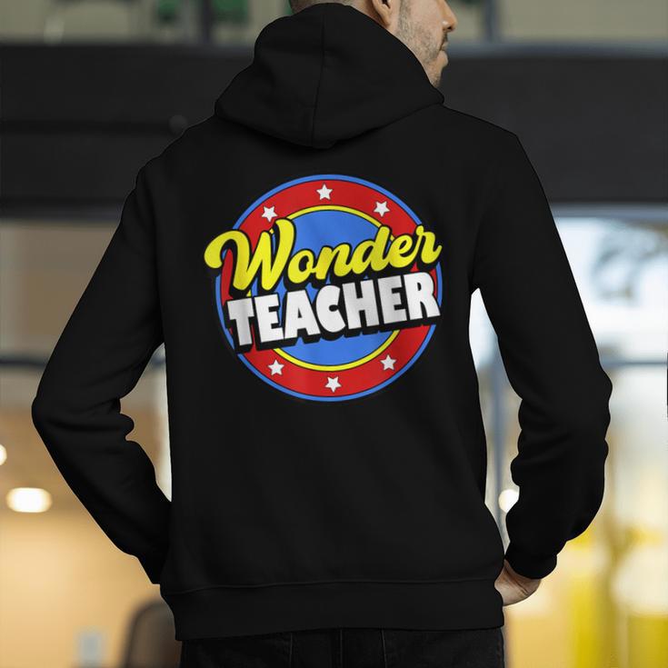 Wonder Teacher Super Woman Power Superhero Back To School Men's Hoodie Back Print, Super Teacher Hoodies, funny gift Wonder Teacher Super Woman Power Superhero Back To School Men's Hoodie Back Print, Super Teacher Hoodies, funny gift