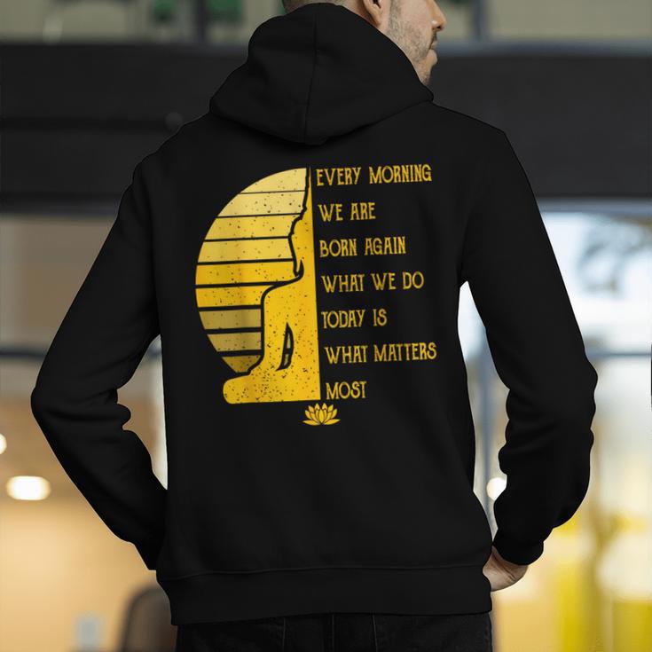 Yoga Meditation Buddha Yoga Teacher T-Shirt Men's Hoodie Back Print, funny gift