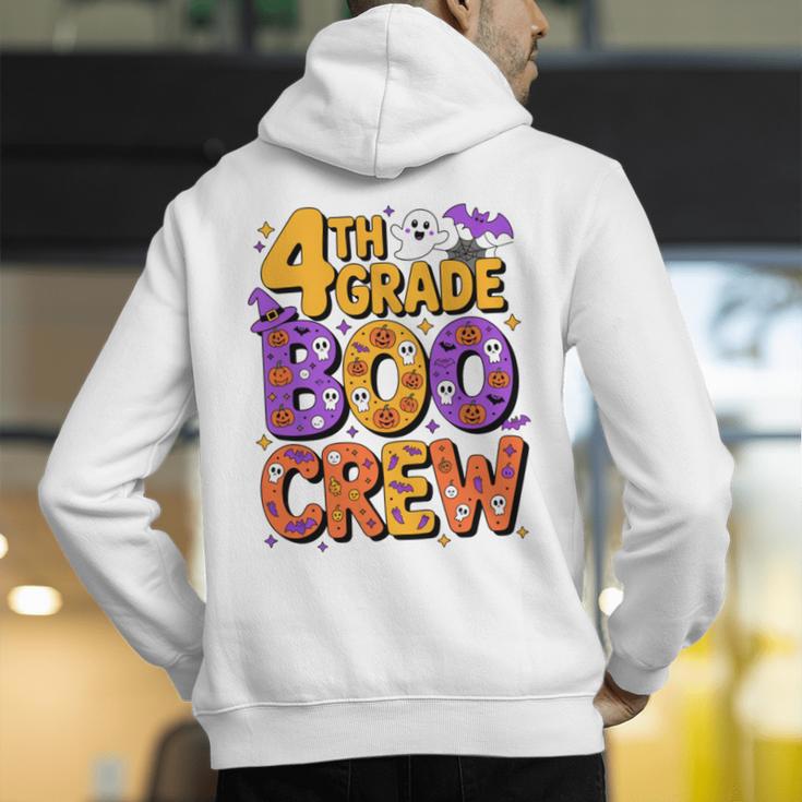 4th Grade Boo Crew Ghost Halloween Teacher Costume Men's Hoodie Back Print, 4th Grade Teacher Hoodies, funny gift 4th Grade Boo Crew Ghost Halloween Teacher Costume Men's Hoodie Back Print, 4th Grade Teacher Hoodies, funny gift