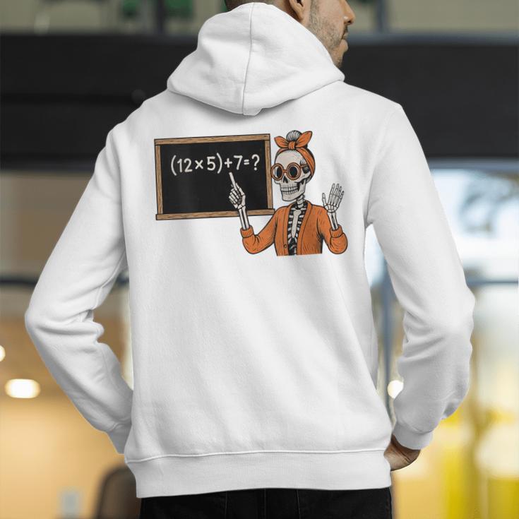 67 Teacher Halloween Skeleton Six Seven Meme Brainrot Math Men's Hoodie Back Print, funny gift 67 Teacher Halloween Skeleton Six Seven Meme Brainrot Math Men's Hoodie Back Print, funny gift