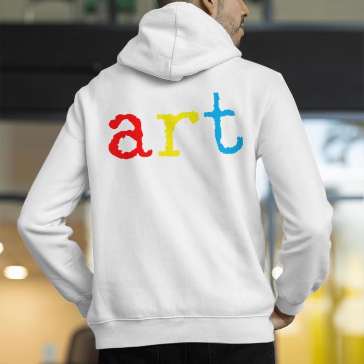 Art Teacher Artists Men's Hoodie Back Print, funny gift