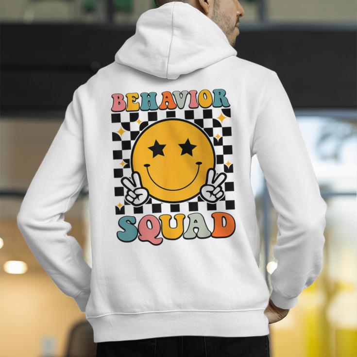 Behavior Squad Specialist Analyst Behavior Teacher Retro Men's Hoodie Back Print, funny gift Behavior Squad Specialist Analyst Behavior Teacher Retro Men's Hoodie Back Print, funny gift