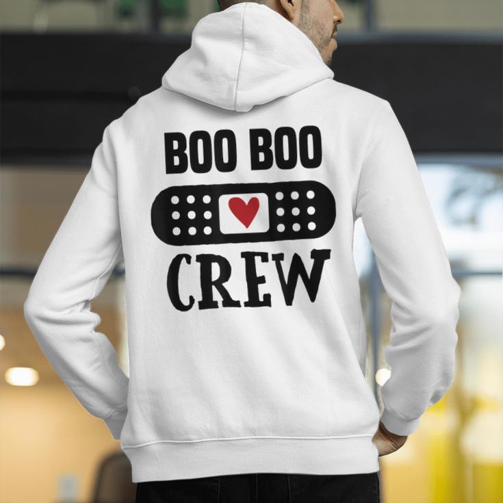 Boo Boo Crew First Aid School Nurse Day Care Teacher Men's Hoodie Back Print, funny gift