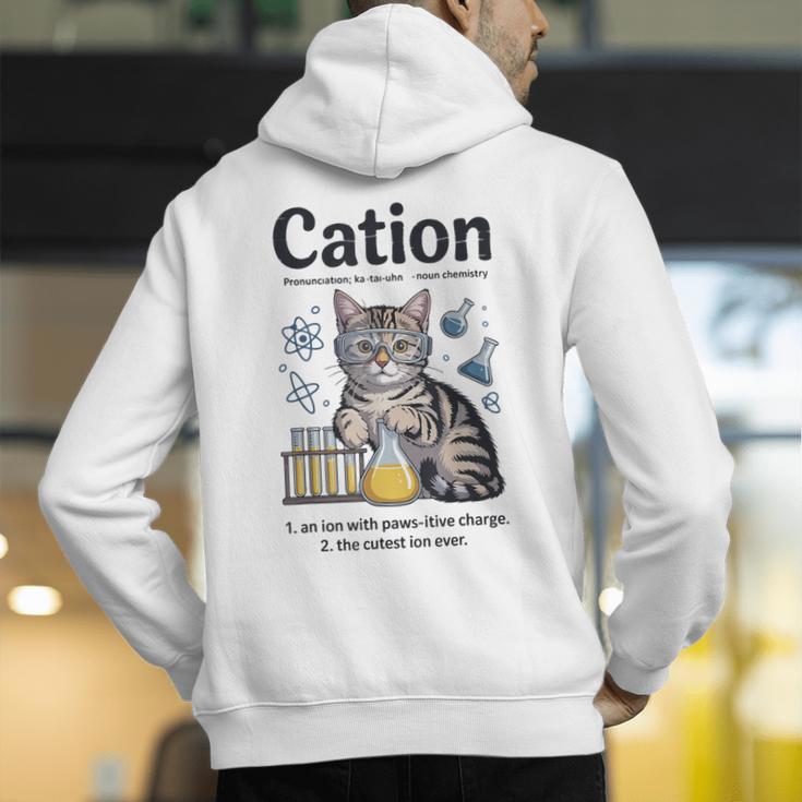 Cation Shirt Cat Science Chemistry Teacher Chemist Pun Men's Hoodie Back Print, Science Teacher Hoodies, funny gift Cation Shirt Cat Science Chemistry Teacher Chemist Pun Men's Hoodie Back Print, Science Teacher Hoodies, funny gift