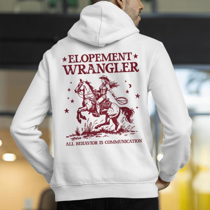 Elopement Wrangler Teacher ABA Behavior Support Cowboy Men's Hoodie Back Print, funny gift Elopement Wrangler Teacher ABA Behavior Support Cowboy Men's Hoodie Back Print, funny gift