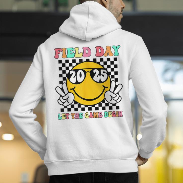 Field Day 2025 Let The Games Begin Yellow Team Teachers Kids Men's Hoodie Back Print, funny gift Field Day 2025 Let The Games Begin Yellow Team Teachers Kids Men's Hoodie Back Print, funny gift