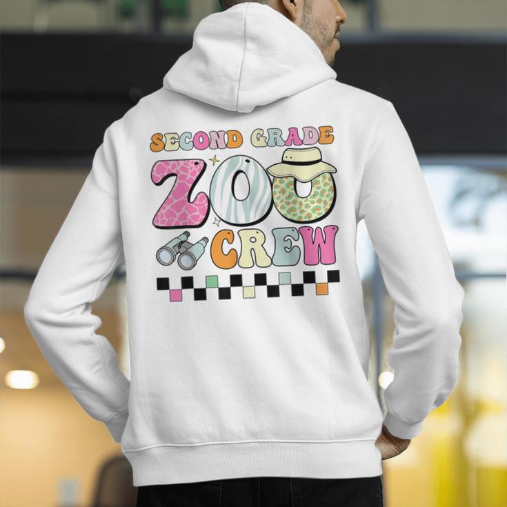 Field Zoo Trip Shirt For Teacher Second Grade Crew Men's Hoodie Back Print, funny gift