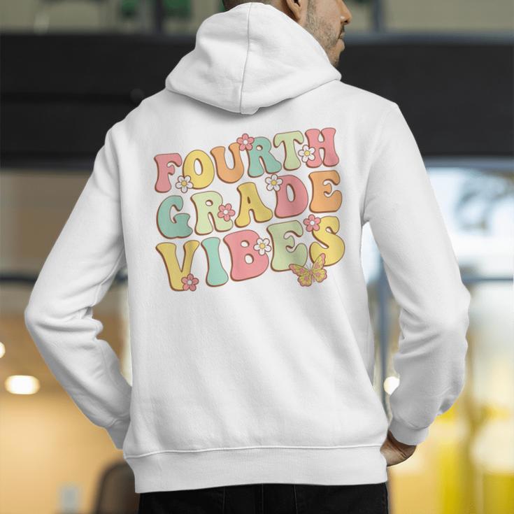Fourth Grade Vibes Hello Team 4th Grade Teacher Kids Retro Men's Hoodie Back Print, 4th Grade Teacher Hoodies, funny gift Fourth Grade Vibes Hello Team 4th Grade Teacher Kids Retro Men's Hoodie Back Print, 4th Grade Teacher Hoodies, funny gift