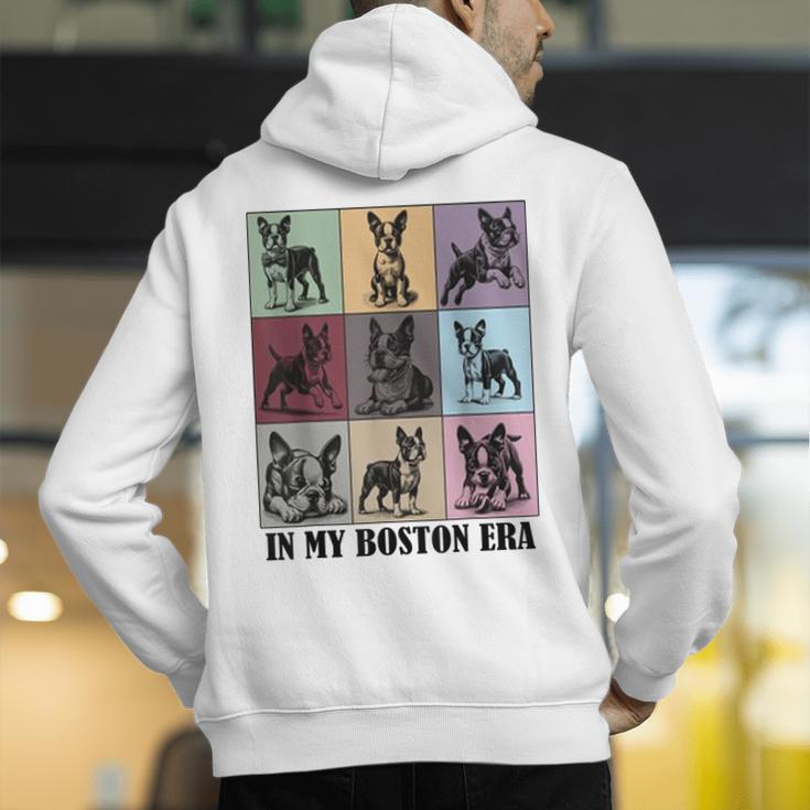 Funny Boston Terrier Quote In My Boston Terrier Era Cool Dog Men Women Men's Hoodie Back Print, funny gift