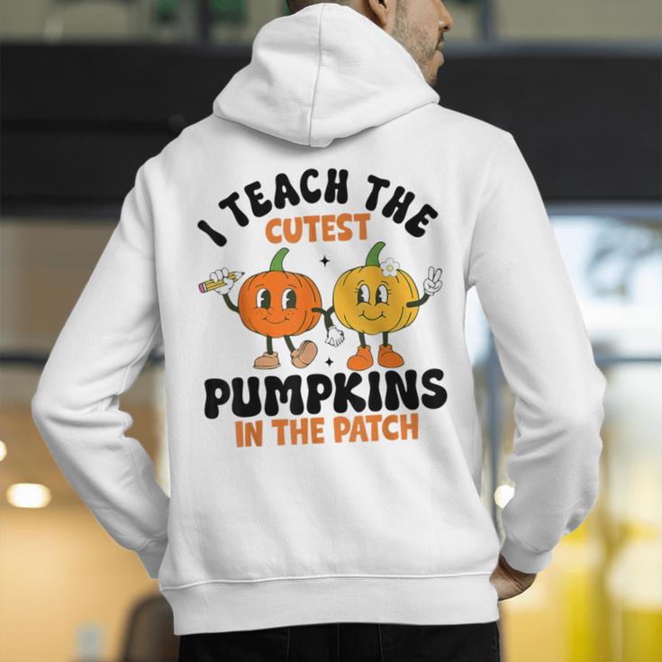 Halloween Teacher I Teach The Cutest Pumpkins In The Patch Men's Hoodie Back Print, funny gift Halloween Teacher I Teach The Cutest Pumpkins In The Patch Men's Hoodie Back Print, funny gift