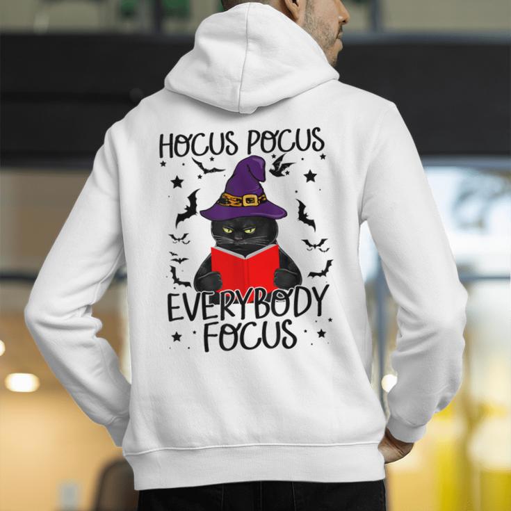 Hocus Pocus Everybody Focus Halloween Teacher For Men Women Men's Hoodie Back Print, funny gift Hocus Pocus Everybody Focus Halloween Teacher For Men Women Men's Hoodie Back Print, funny gift