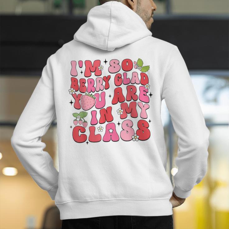 I'm So Berry Glad You Are Strawberry Elementary Teacher Men's Hoodie Back Print, funny gift I'm So Berry Glad You Are Strawberry Elementary Teacher Men's Hoodie Back Print, funny gift