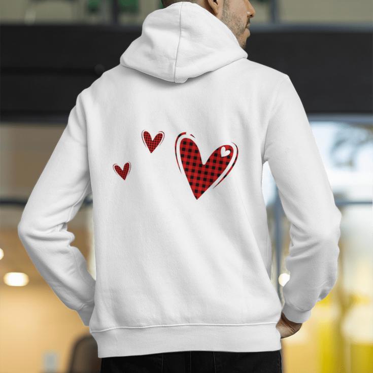 Kindergarten Has My Heart Buffalo Print Teacher Valentine Men's Hoodie Back Print, funny gift Kindergarten Has My Heart Buffalo Print Teacher Valentine Men's Hoodie Back Print, funny gift