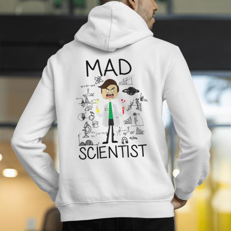 Mad Scientist Shirt Kids Boys Youth Science Teacher Men's Hoodie Back Print, Science Teacher Hoodies, funny gift