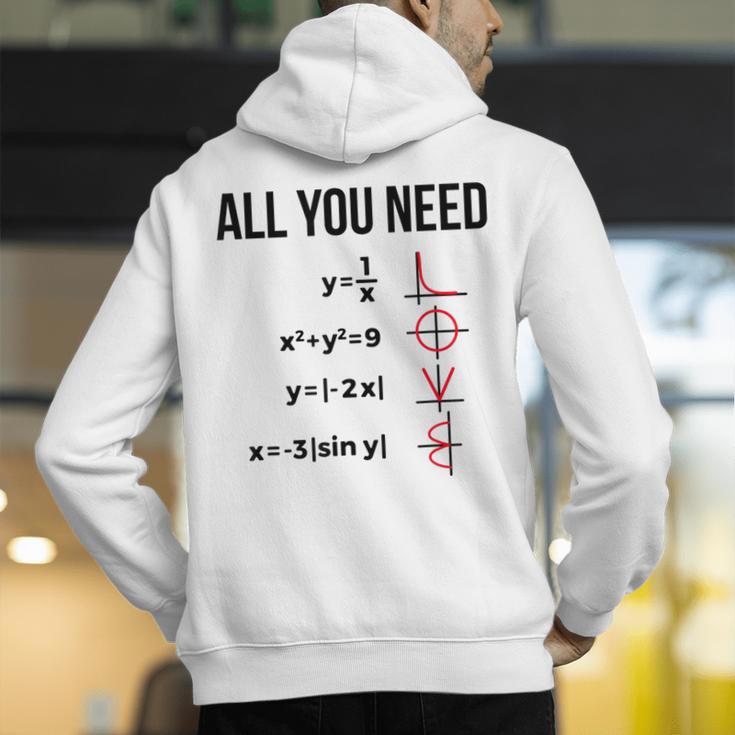 Math Graphs Mathematics Math Teacher Men's Hoodie Back Print, funny gift Math Graphs Mathematics Math Teacher Men's Hoodie Back Print, funny gift
