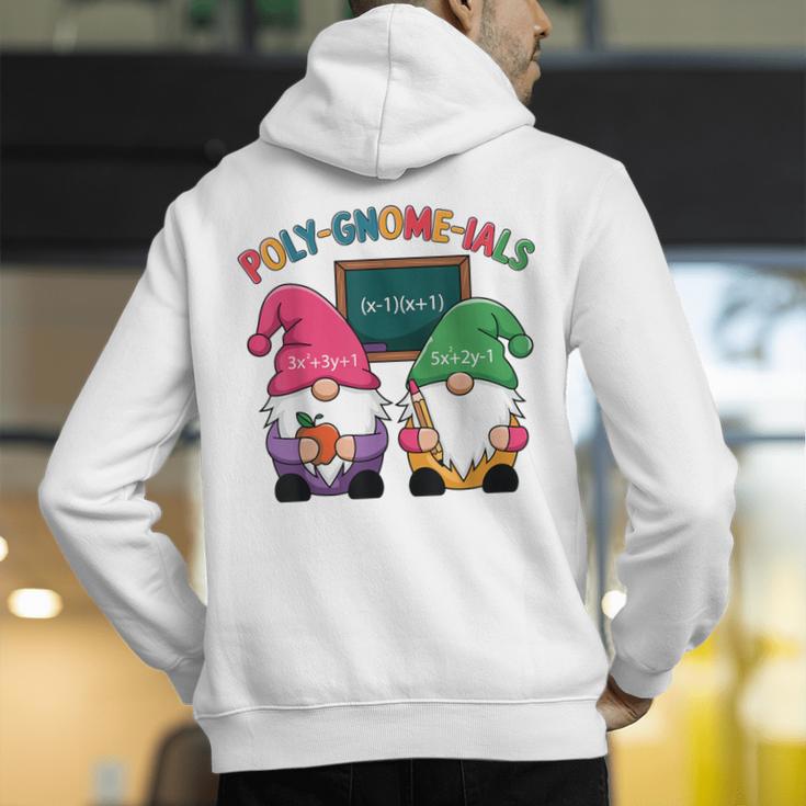 Poly-Gnome-Ials Algebra Teacher Calcul Teacher Men's Hoodie Back Print, funny gift Poly-Gnome-Ials Algebra Teacher Calcul Teacher Men's Hoodie Back Print, funny gift