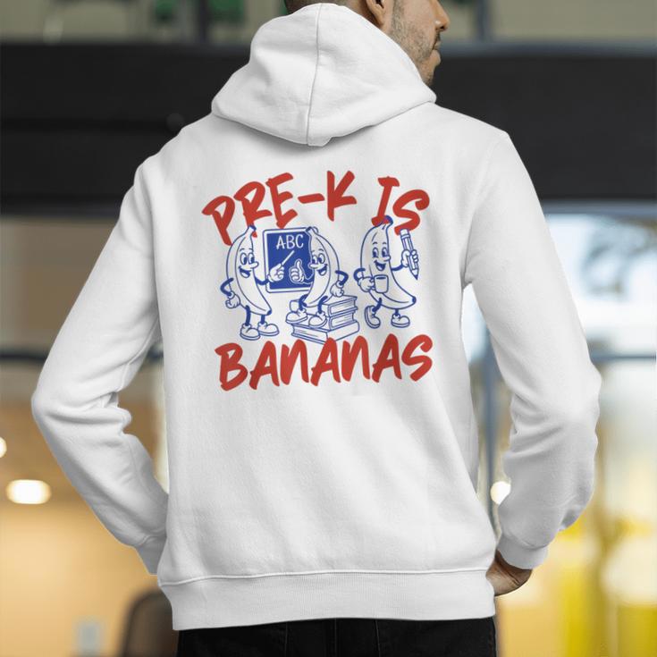 Pre-K Is Bananas Teacher Back To School Chaos Coordinator Men's Hoodie Back Print, funny gift Pre-K Is Bananas Teacher Back To School Chaos Coordinator Men's Hoodie Back Print, funny gift