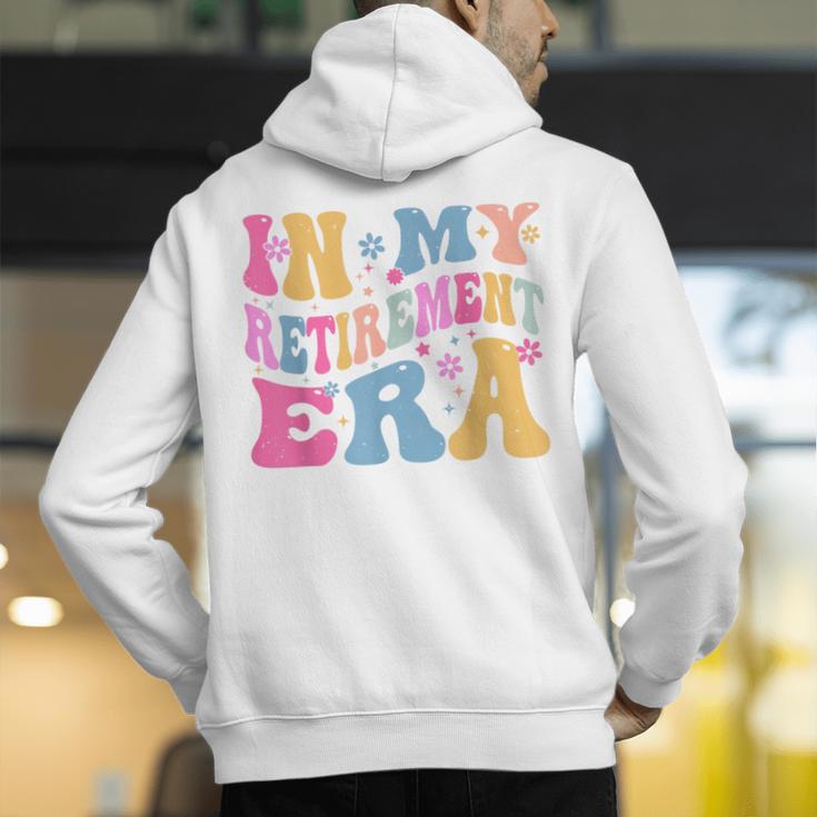 Retro Groovy Retirement Era Retired Teacher Men's Hoodie Back Print, Groovy Teacher Hoodies, funny gift Retro Groovy Retirement Era Retired Teacher Men's Hoodie Back Print, Groovy Teacher Hoodies, funny gift