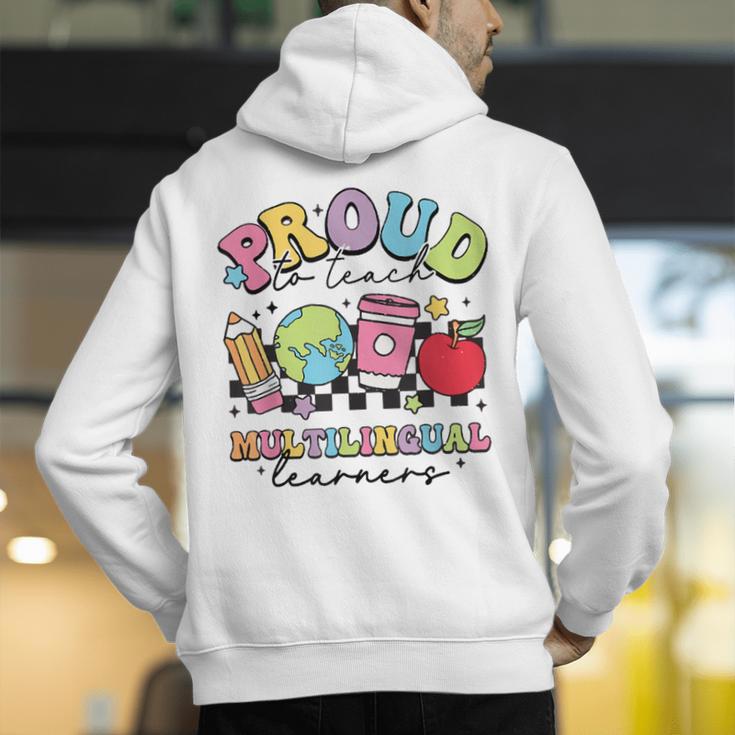 Retro Proud To Teach Multilingual Learners English Teacher Men's Hoodie Back Print, English Teacher Hoodies, funny gift Retro Proud To Teach Multilingual Learners English Teacher Men's Hoodie Back Print, English Teacher Hoodies, funny gift