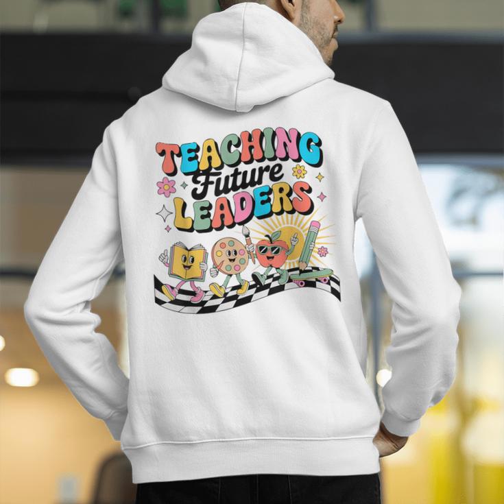 Retro Teaching Future Leaders Groovy Teacher Back To School Men's Hoodie Back Print, Future Teacher Hoodies, Groovy Teacher Hoodies, funny gift Retro Teaching Future Leaders Groovy Teacher Back To School Men's Hoodie Back Print, Future Teacher Hoodies, Groovy Teacher Hoodies, funny gift