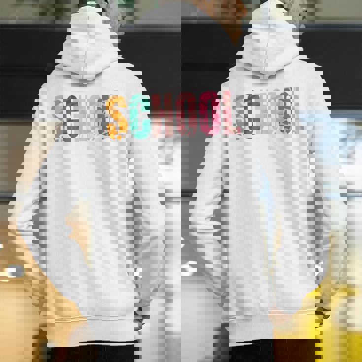 School Psychologist Rainbow Psychology Teacher Men&#x27;s Hoodie Back Print, funny gift