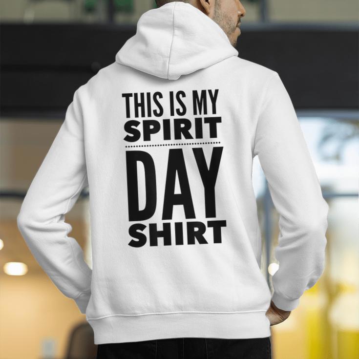 School Teacher Spirit Day Costume For Men Women Men's Hoodie Back Print, funny gift School Teacher Spirit Day Costume For Men Women Men's Hoodie Back Print, funny gift